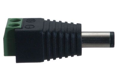 DC Power Male Field Terminated Connector - 2.1mm I.D. - 5.5mm O.D. (image for) DC Power Male Field Terminated Connector - 2.1mm I.D. - 5.5mm O.D.